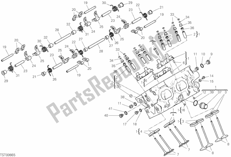 Toutes les pièces pour le Tête Arrière du Ducati Superbike Panigale V4 S Thailand 1100 2020